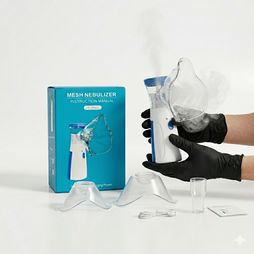 💚 NEBULIZADOR PORTATIL - RESPIRA LIBRE EN SEGUNDOS! ALIVIO INMEDIATO EN CASA