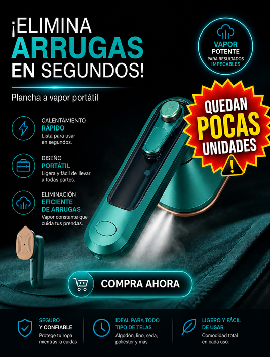 😍PLANCHA PORTATIL - POTENCIA PROFESIONAL EN LA PALMA DE TU MANO