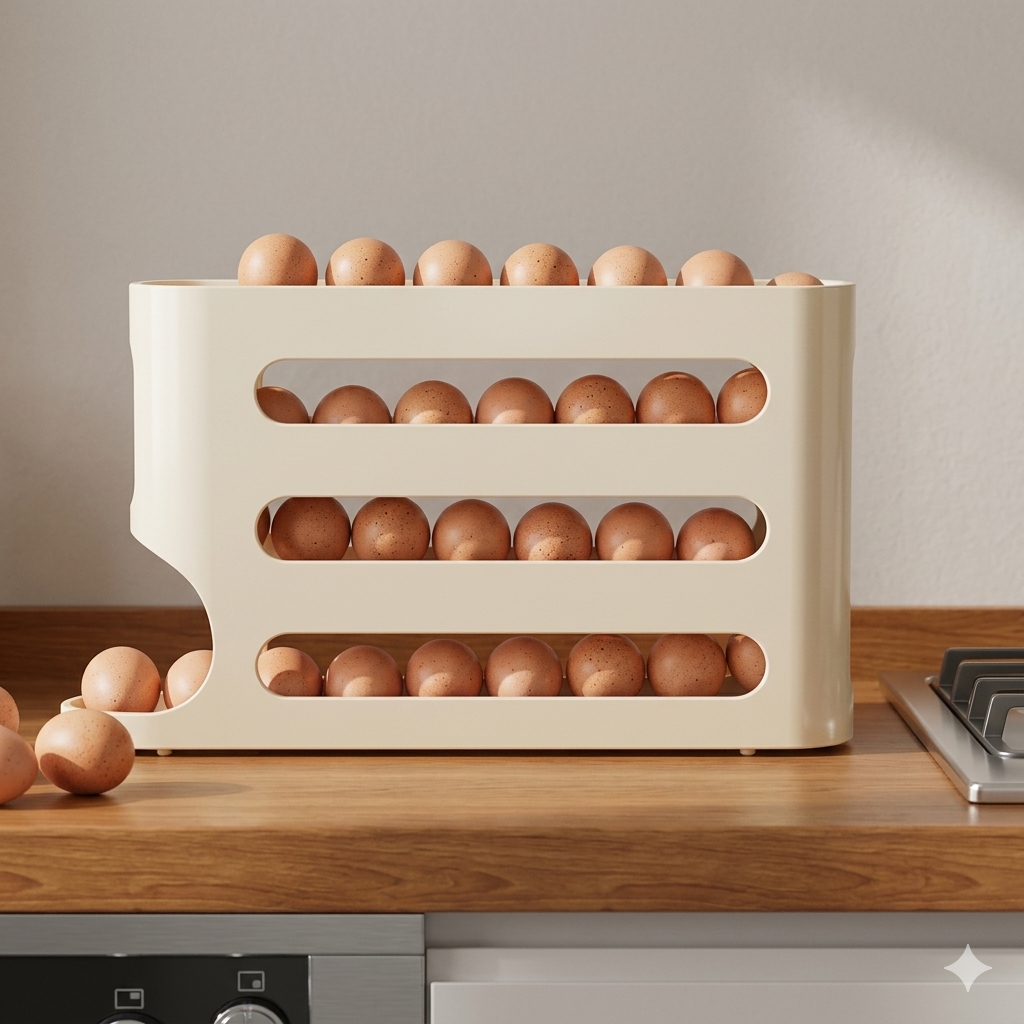 🔥 DISPENSADOR DE HUEVOS - ORGANIZACIÓN INTELIGENTE PARA TU COCINA